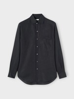 Loro Piana Loro Piana Shirt, Navy, Andre' Linen Shirt In Blue Navy w/ Chest Pocket