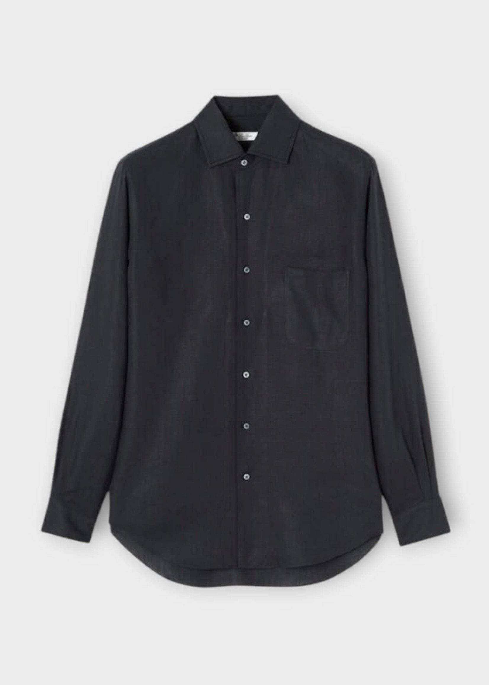 Loro Piana Loro Piana Shirt, Navy, Andre' Linen Shirt In Blue Navy w/ Chest Pocket