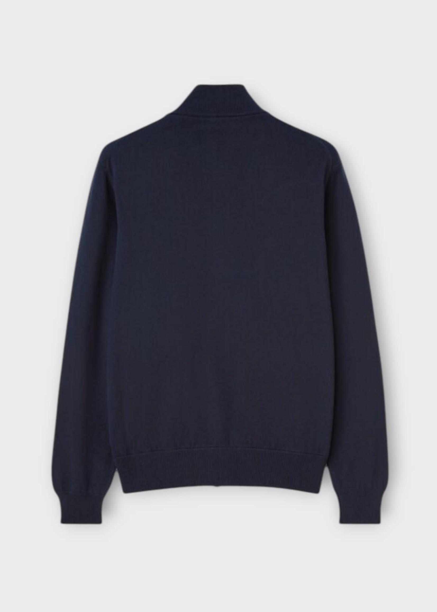 Loro Piana Loro Piana Knitwear, Navy, Classic Baby Cashmere Zipped Bomber In Blue Navy