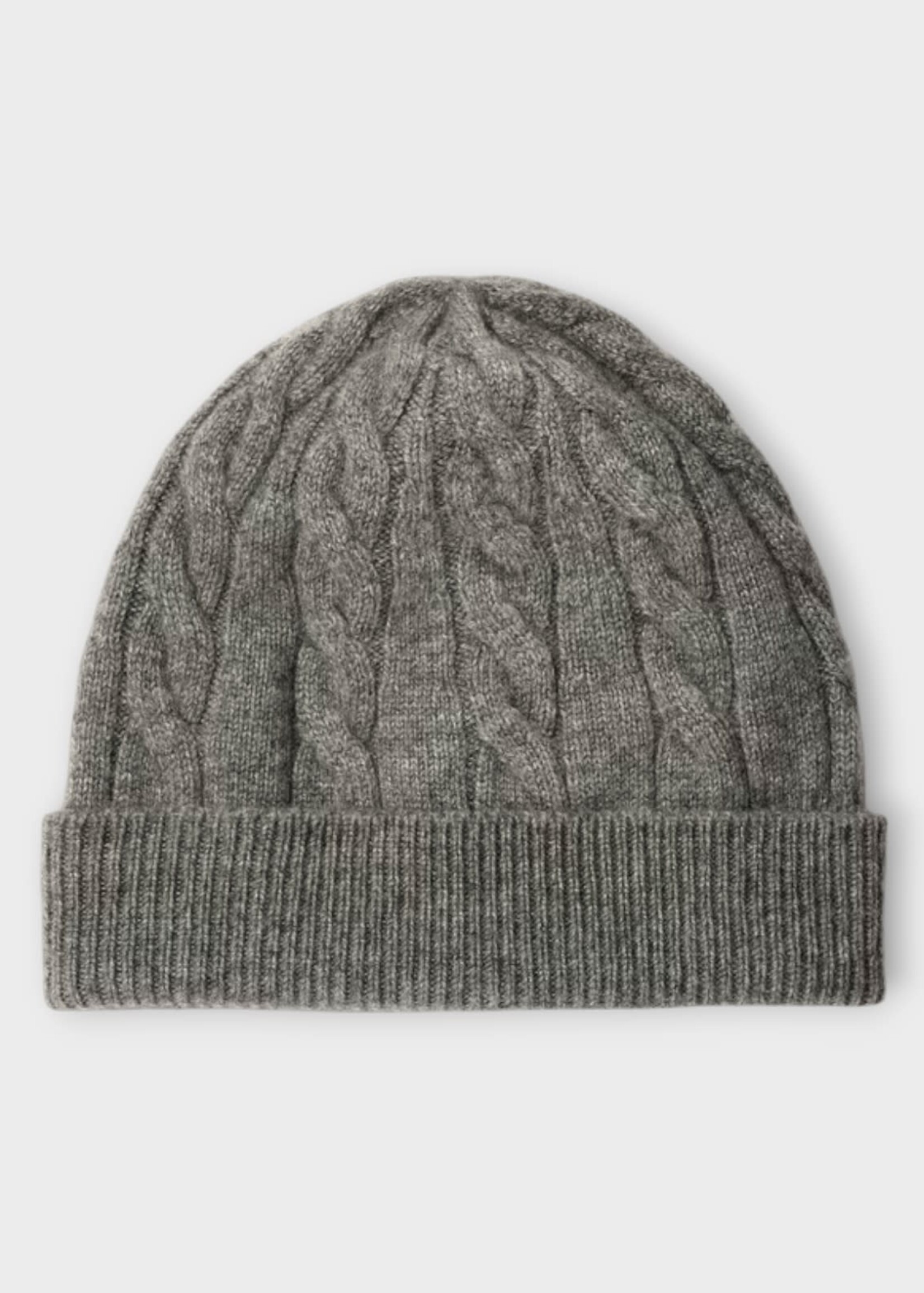 Loro Piana Loro Piana Hat, Grey, Cedar Cashmere Ribbed Ladies Beanie In Glacier Sky