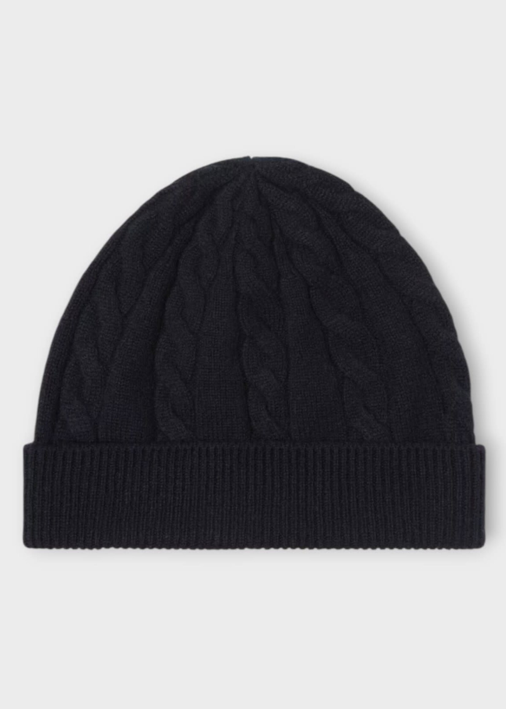 Loro Piana Loro Piana Hat, Navy, Cedar Cashmere Ribbed Beanie In Blue Navy