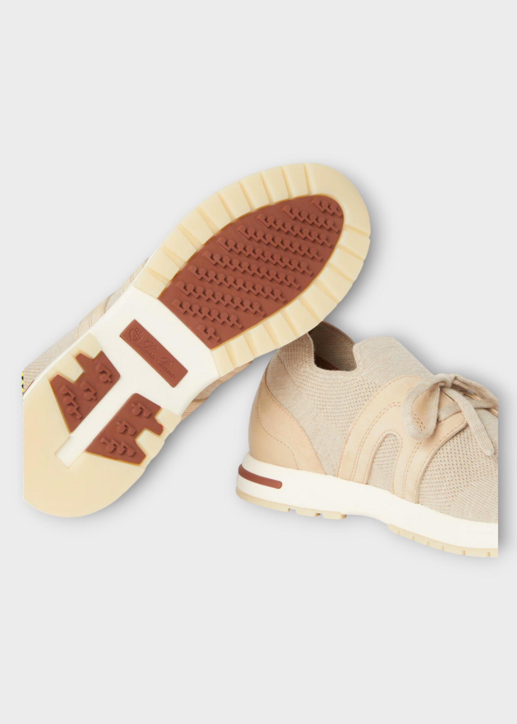 Loro Piana Loro Piana Sneakers, Beige, 360 Lady Flexy Walk Sneakers In Beige Melange