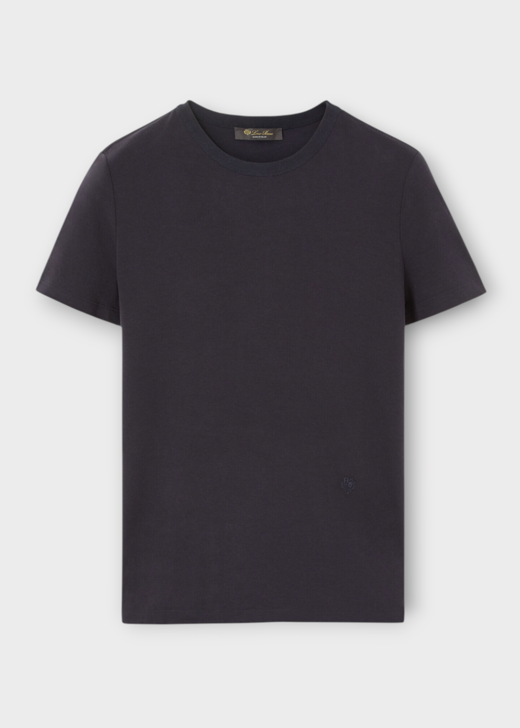 Loro Piana Loro Piana T-Shirt, Navy, My-T Cotton Jersey Crew Neck T-Shirt In Blue Navy