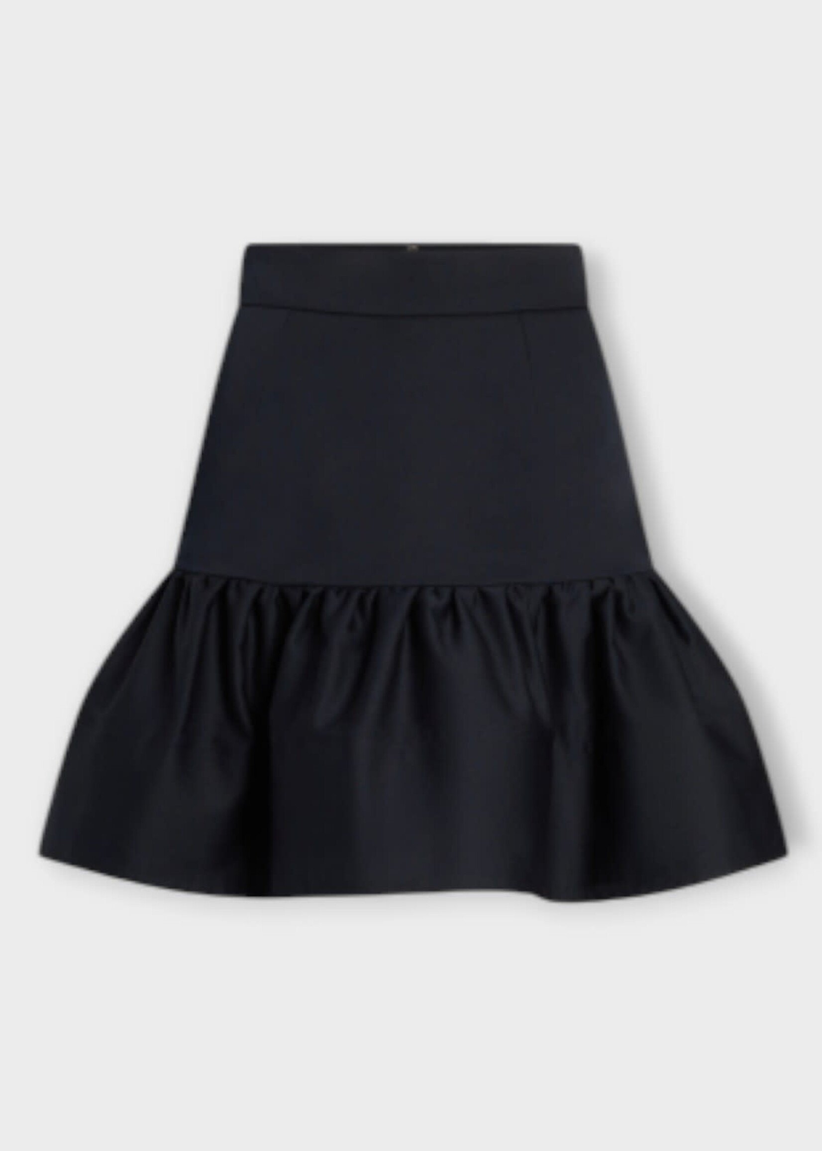 Patou Patou Skirt, Blue, Ruffle Mini Skirt In Night Blue