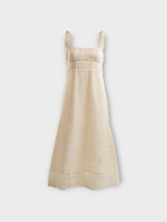 Valentino Valentino Dress, White, Strap Mini Dress In Ivory w/ Lace Details