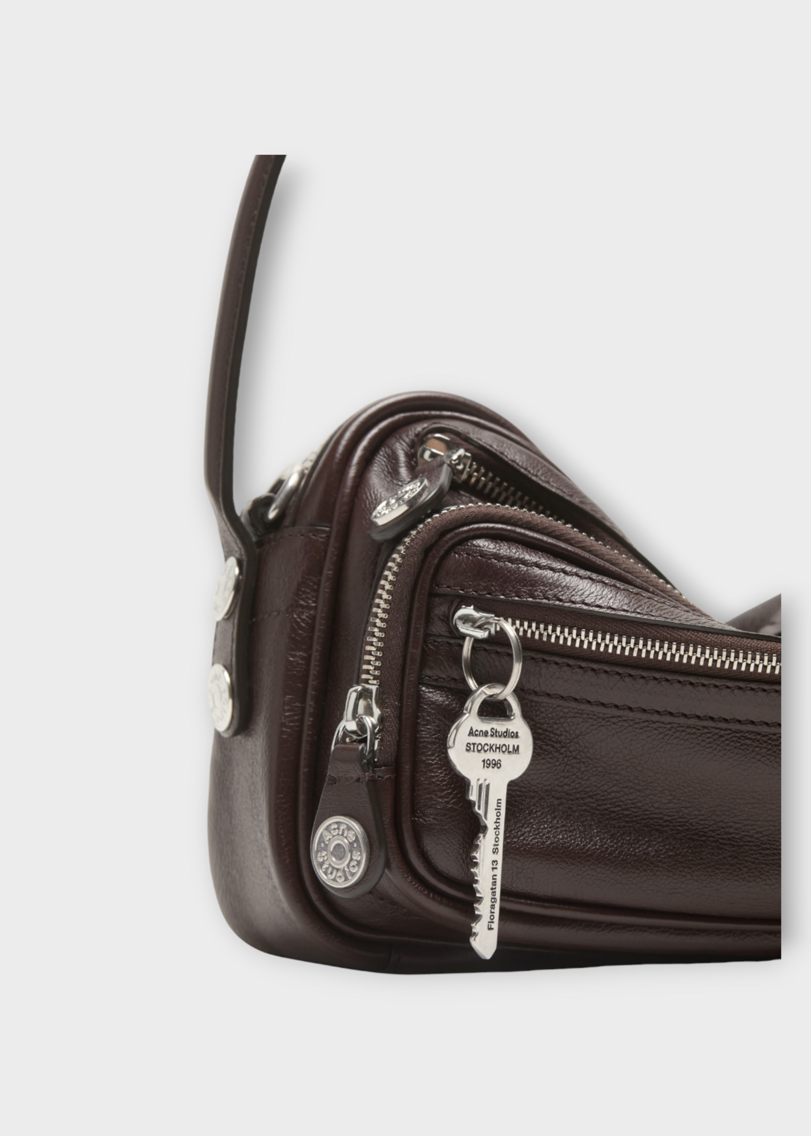 Acne Studio Acne Studio Bag, Brown, Camero Party Shoulder Bag In Chocolate Brown