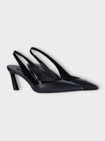 Givenchy Givenchy Heels, Black, Leather Piky Slingback 65 Mm In Black