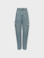 Maison Margiela Maison Margiela Jeans, Blue, Cotton 5 Pockets Cut Out Denim Pants