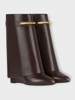 Givenchy Givenchy Boots, Brown, Leather Shark Pinch Ankle Boots 95Mm In Ebony Brown
