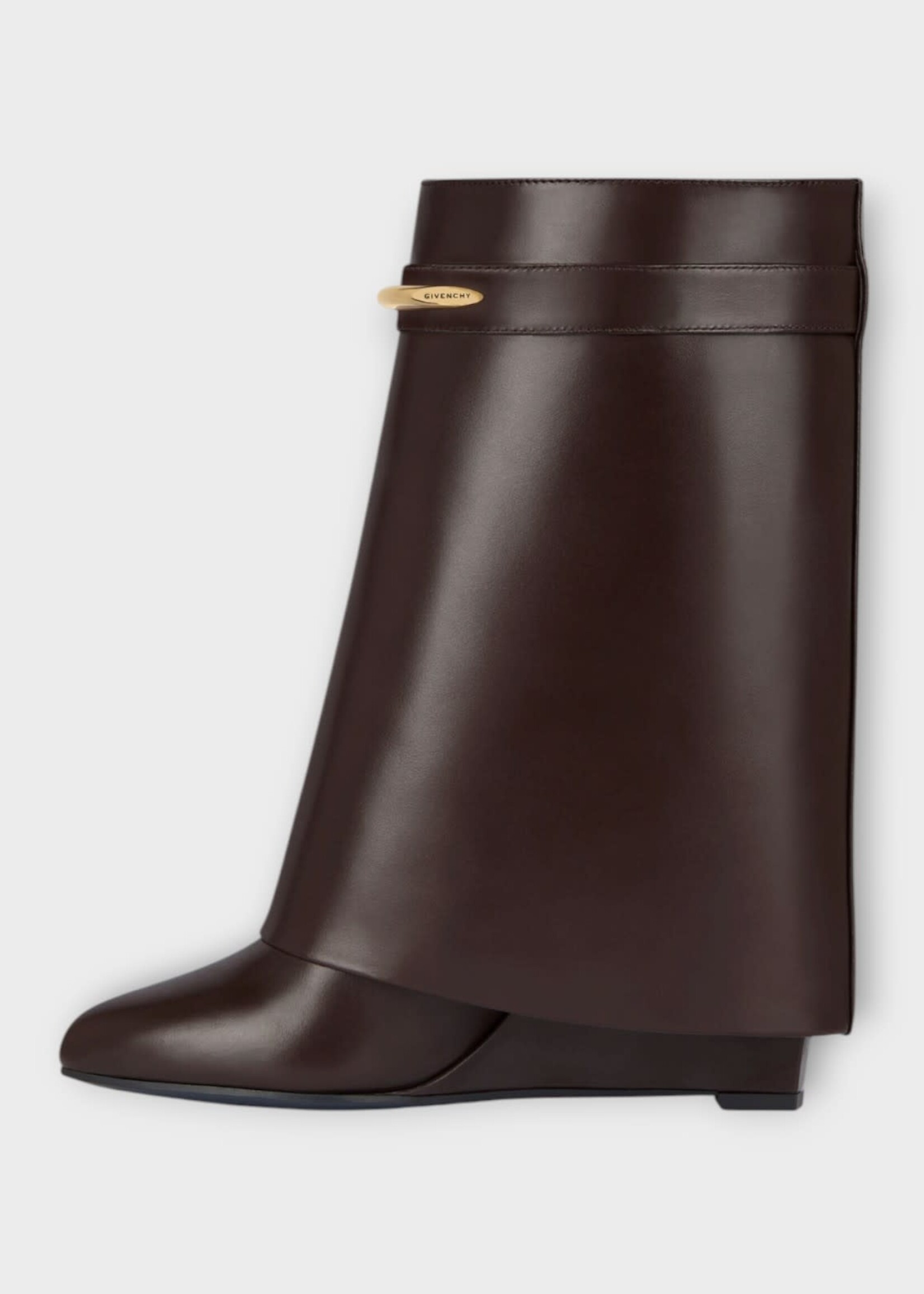 Givenchy Givenchy Boots, Brown, Leather Shark Pinch Ankle Boots 95Mm In Ebony Brown
