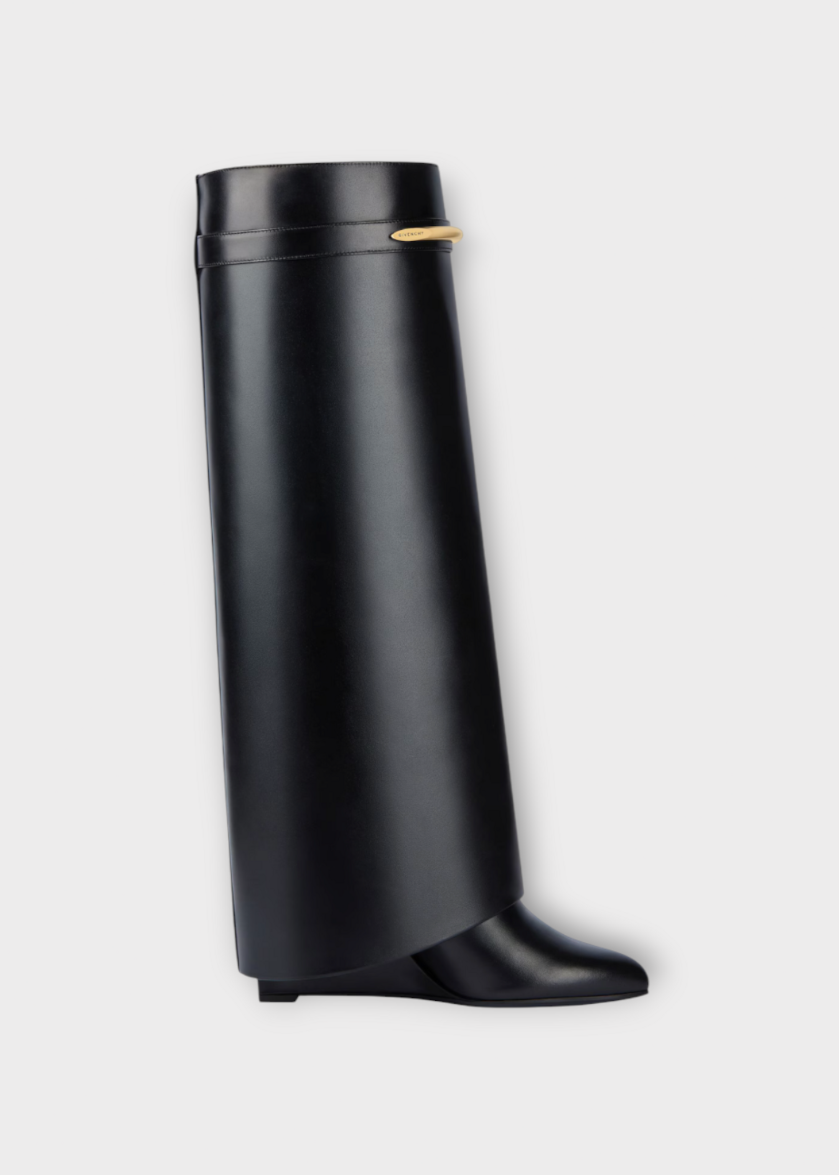 Givenchy Givenchy Heels, Black, Leather Shark Pinch High Boots 95Mm in Black
