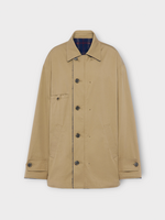 Maison Margiela Maison Margiela Jacket, Multi, Cotton Reversible Caban in Beige & Blue #26