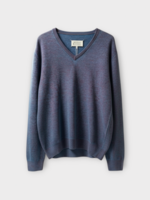 Maison Margiela Maison Margiela Knitwear, Multi, Wool V-Neck Sweater In Turquoise & Red