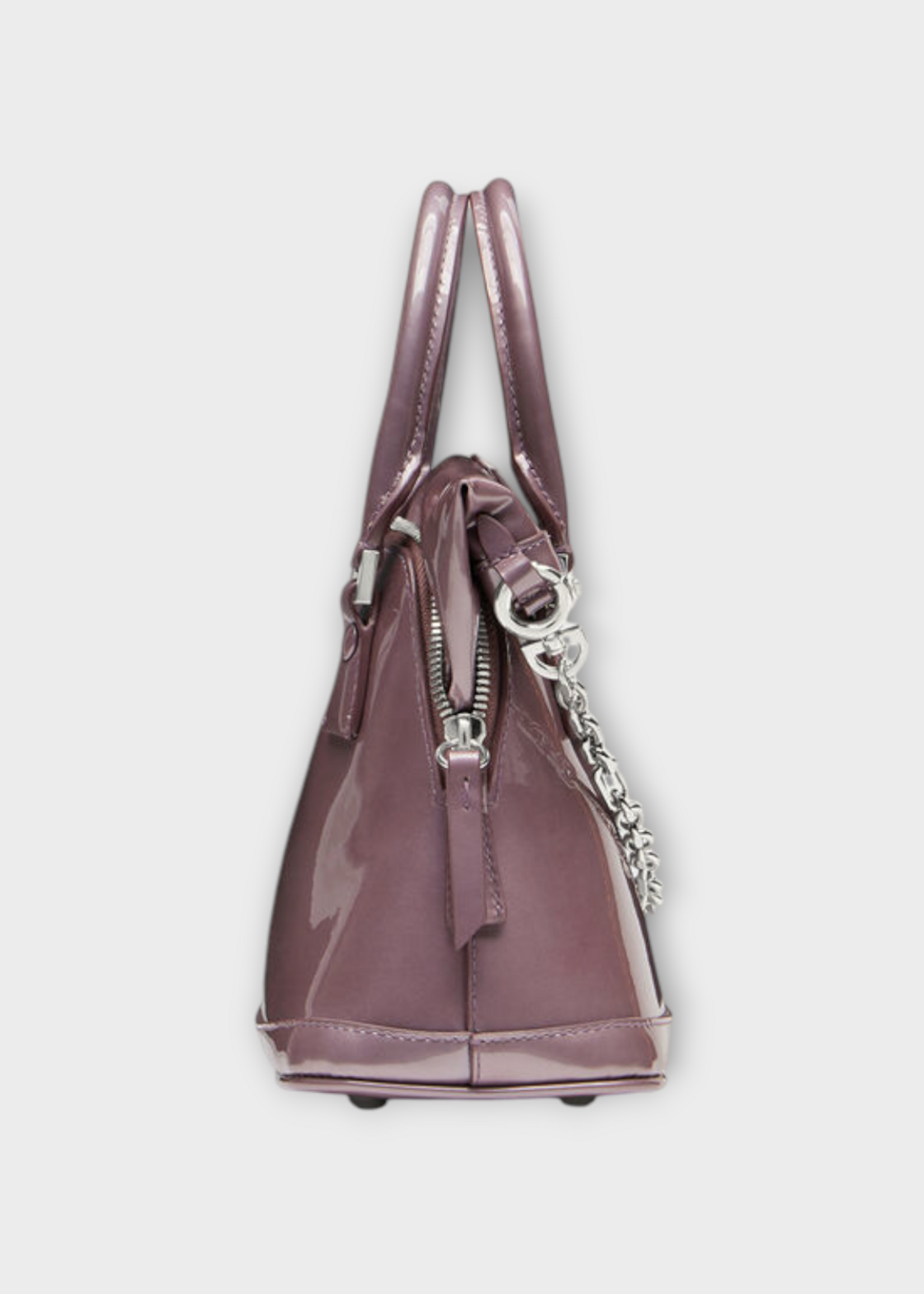 Maison Margiela Maison Margiela Bag, Pink, 5AC Glossy Patent Leather Classique Micro Cross- Body Bag In Dusty Pink