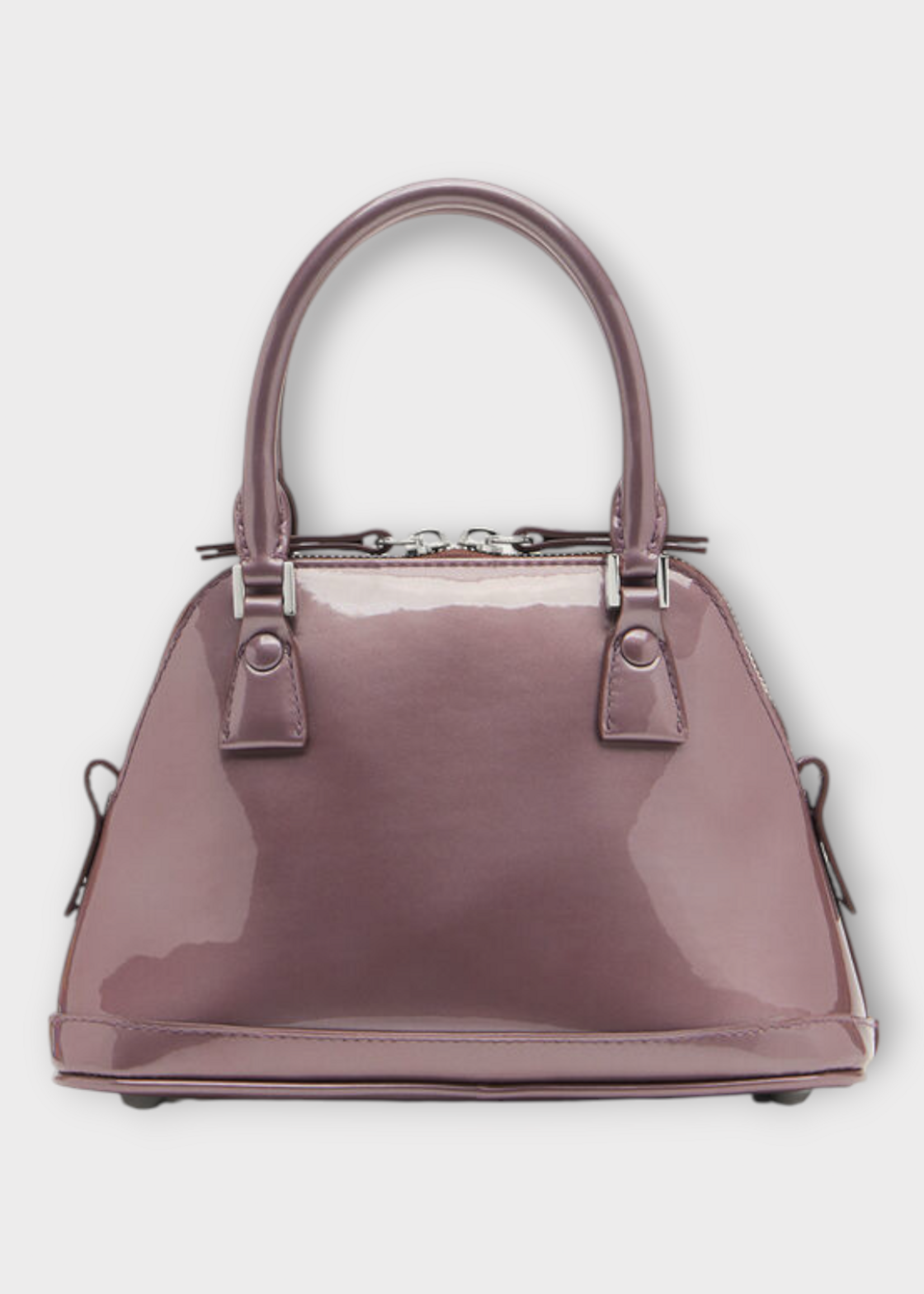 Maison Margiela Maison Margiela Bag, Pink, 5AC Glossy Patent Leather Classique Micro Cross- Body Bag In Dusty Pink