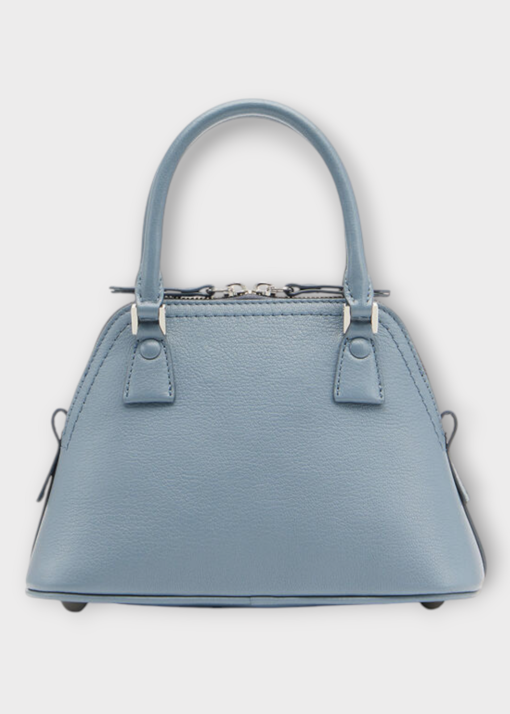 Maison Margiela Maison Margiela Bag, Grey, 5AC Leather Classique Micro Cross- Body Bag In Grey Blue