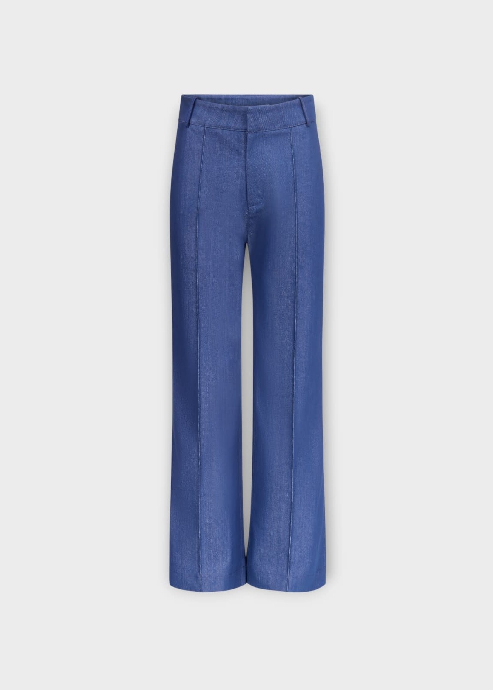 Destree Destree Jeans, Blue, Yoshitomo Cotton High Waisted Wide Leg Denim Pants in Blue