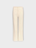 Destree Destree Jeans, Beige, Yoshitomo Cotton High Waisted Wide Leg Denim Pants in Ecru