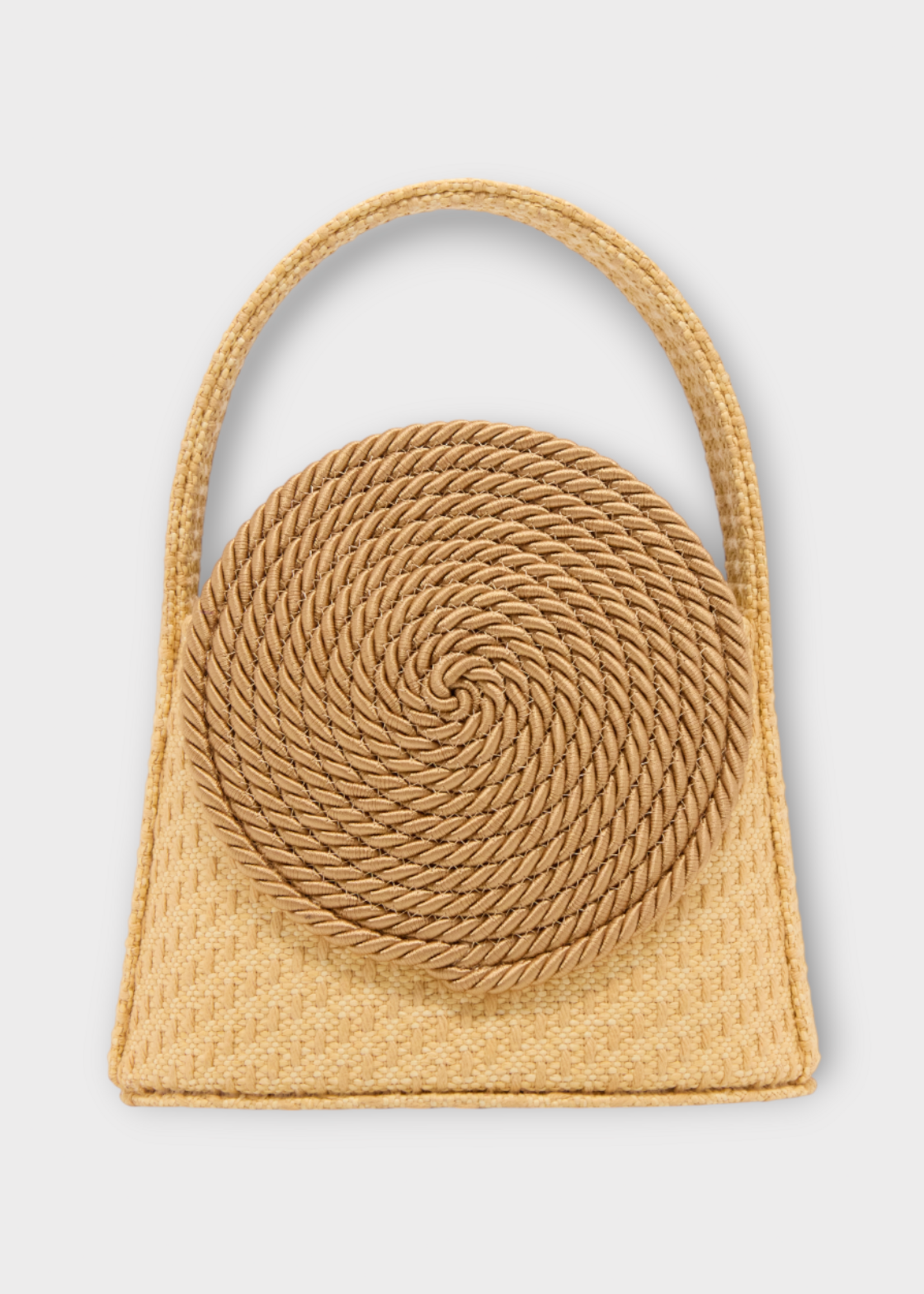 Destree Destree Bag, Beige, Gunther Small Straw Passementerie Cross-Body Bag in Beige