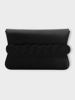 Destree Destree Bag, Black, Gerrit Satin Clutch Bag in Black w/ Braided Passementerie