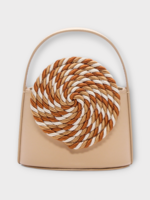 Destree Destree Bag, Multi, Mini Gunther Calfskin Passementerie Cross-Body Bag in Tabacco & Multicolour