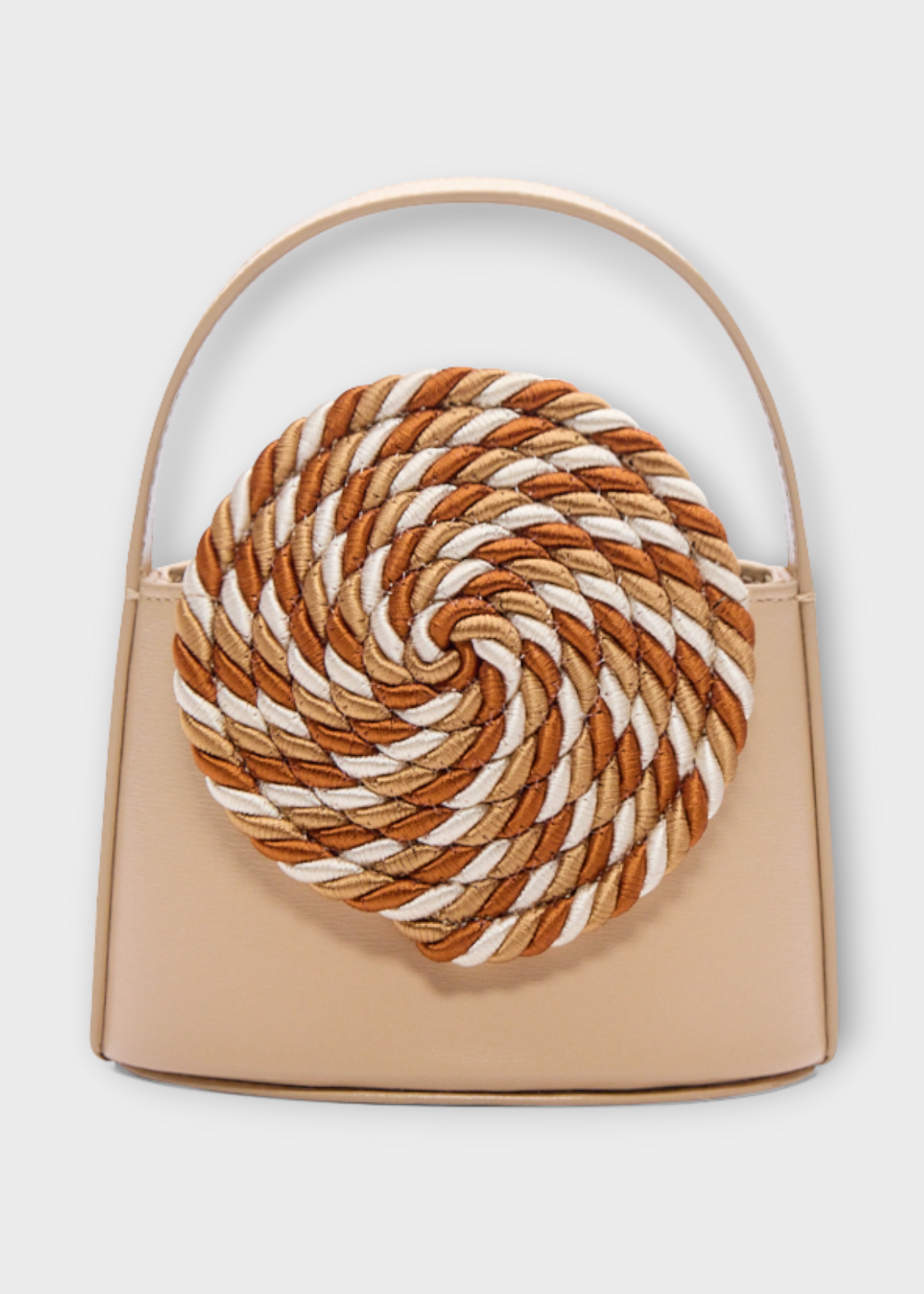 Destree Destree Bag, Multi, Mini Gunther Calfskin Passementerie Cross-Body Bag in Tabacco & Multicolour