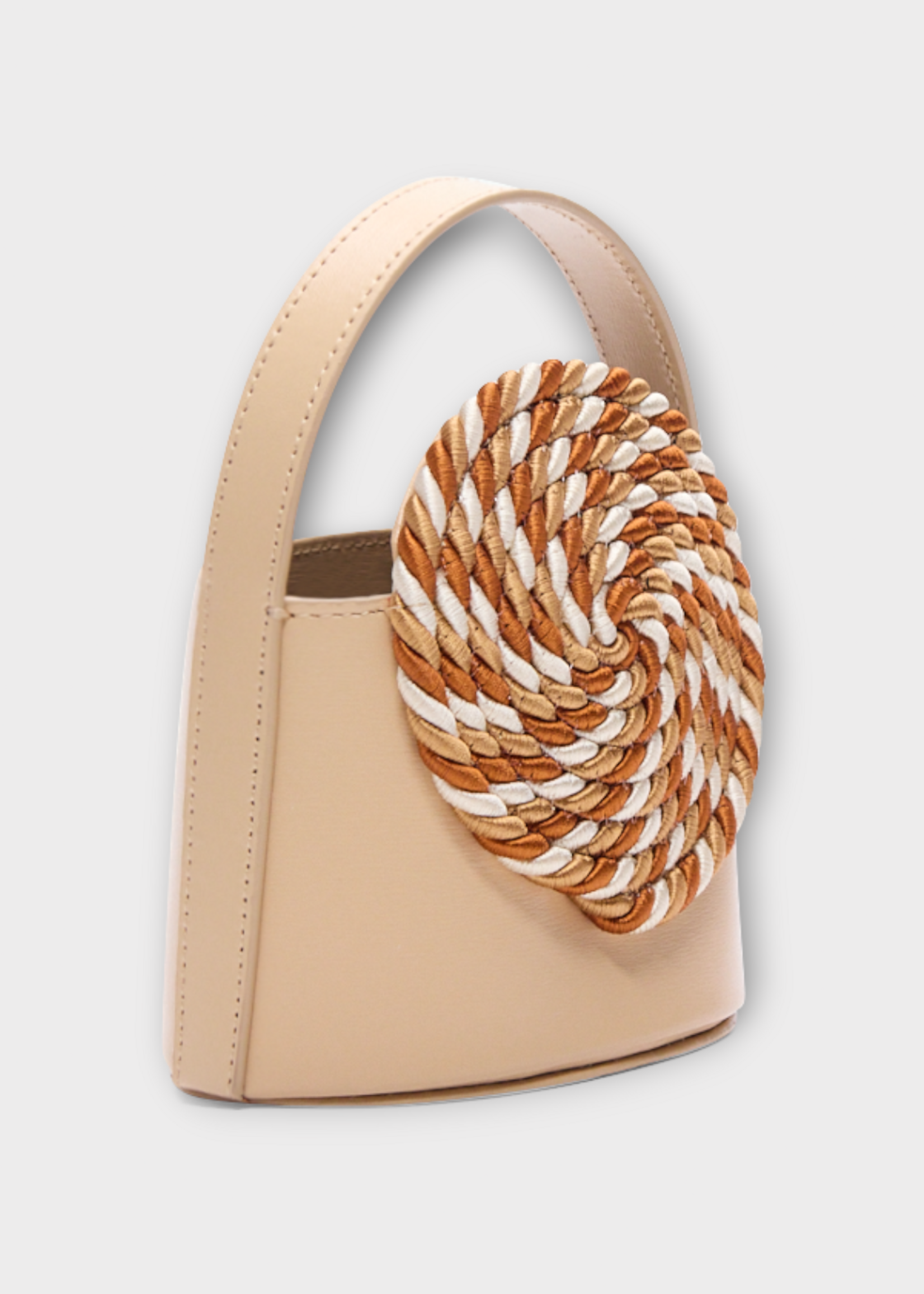 Destree Destree Bag, Multi, Mini Gunther Calfskin Passementerie Cross-Body Bag in Tabacco & Multicolour