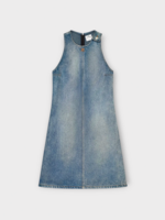 Courreges Courreges Dress, Blue, Cotton Heritage Denim A-Line Dress In Denim Blue