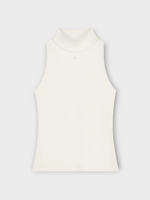 Courreges Courreges Top, Beige, Heritage Knitted Top In Natural