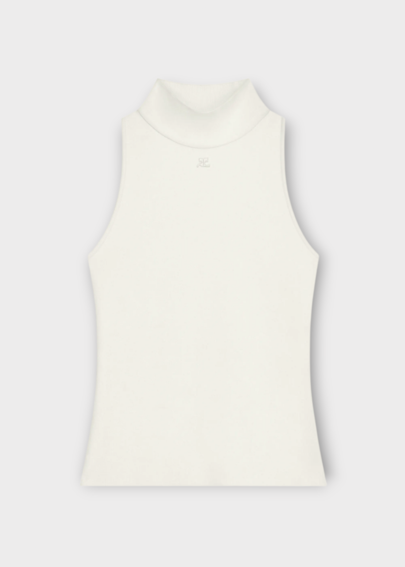 Courreges Courreges Top, Beige, Heritage Knitted Top In Natural