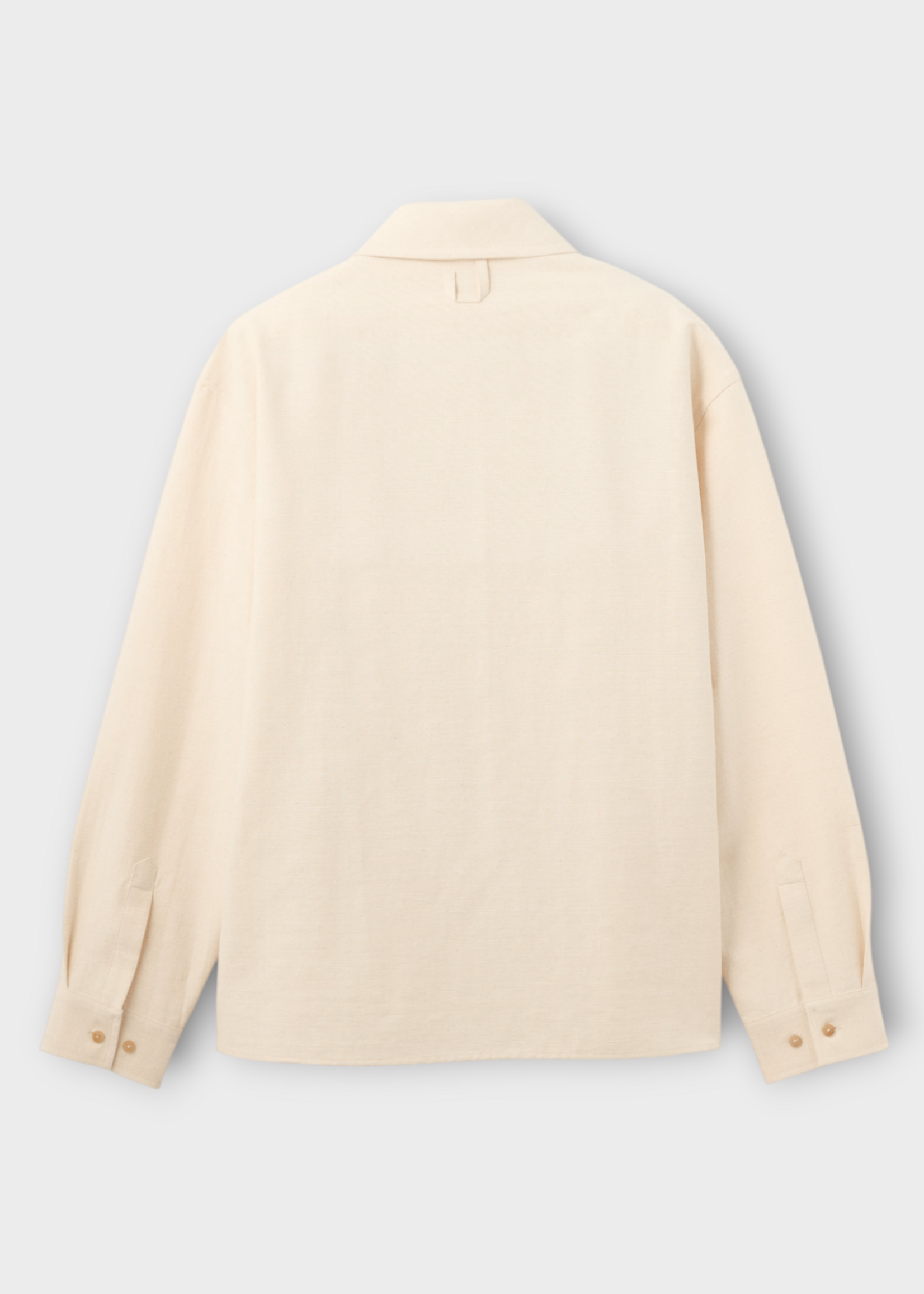 Jacquemus Jacquemus Shirt, White, La Chemise Mecano Cotton Workwear Zipped Up Shirt In Off-White