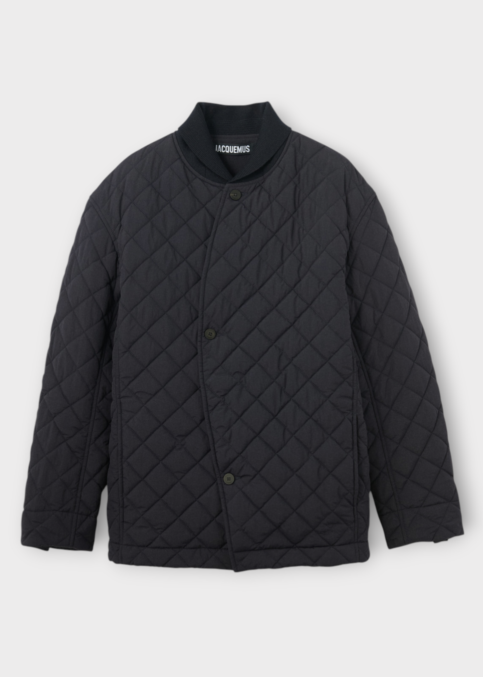 Jacquemus Jacquemus Jacket, Navy, Le Blouson Bastide Quilted Nylon Jacket In Dark Navy w/ Back Rosemary Label