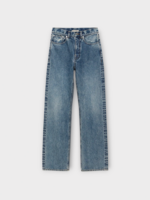 J.W. Anderson J.W. Anderson Jeans, Blue, Cotton Straight Leg Jeans In Mid Blue