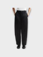 Partow Partow Trousers, Black, Barrow Silk Blend Wide Leg Pants