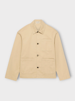J.W. Anderson J.W.Anderson Jacket, Beige, Cotton Twill Collared Patch Pocket Jacket In Beige