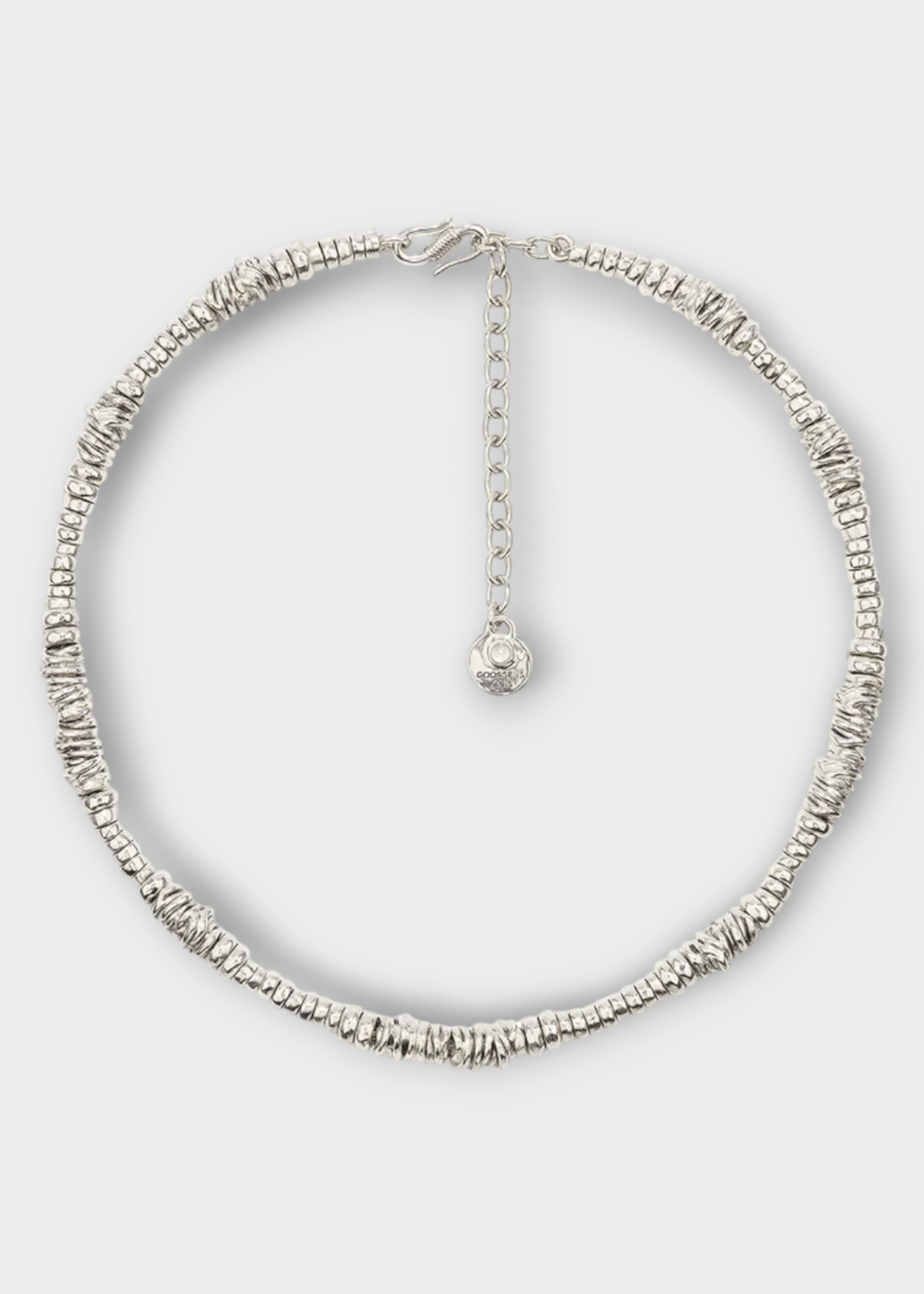 Goossens Goossens Necklace, Silver, Ariane Palladium Chain Necklace In Silver
