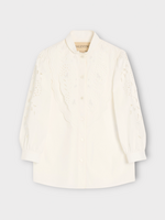 Valentino Valentino Shirt, White, Cotton Classic Embroidered Shirt In White