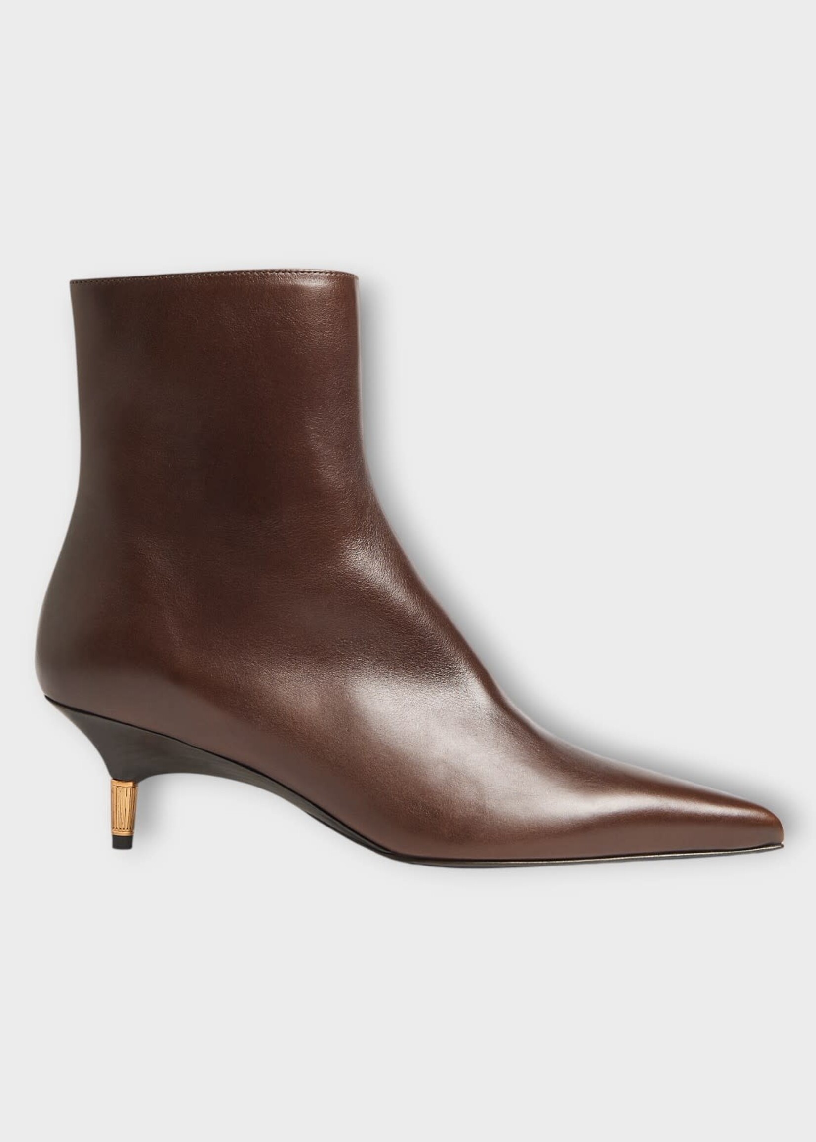 Khaite Khaite Boots, Brown, Bella Ankle Boots 55 In Vintage Brown