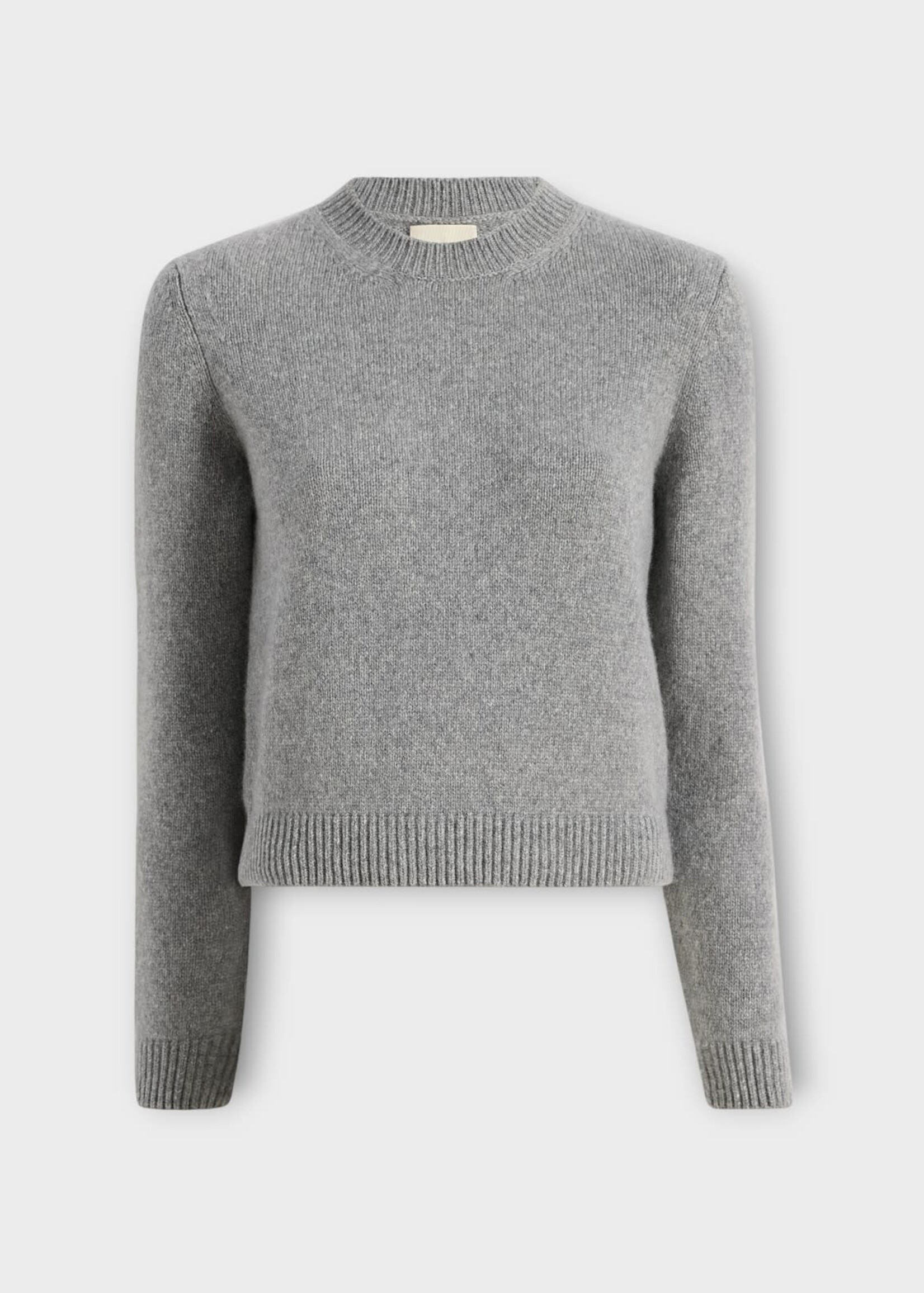 Khaite Khaite Knitwear, Grey, Leta Cashmere Crewneck Sweater in Fog
