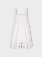 Rabanne Rabanne Dress, White, Cotton Sleeveless Mini Dress In White w/ Embroidery