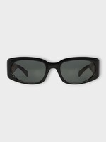 Celine Celine Sunglasses, Black, Journey Rectangular Acetate Frame in Black w/ Black Lenses