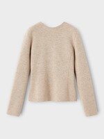 Loro Piana Loro Piana Knitwear, Beige, Willow Cashmere & Wool Mix Top In Quinoa Cream Biancore w/ Buttons Detail