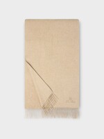 Loro Piana Loro Piana Scarf, Beige, Grande Unita Cashmere Fringed Scarf In Warm Sand Melange