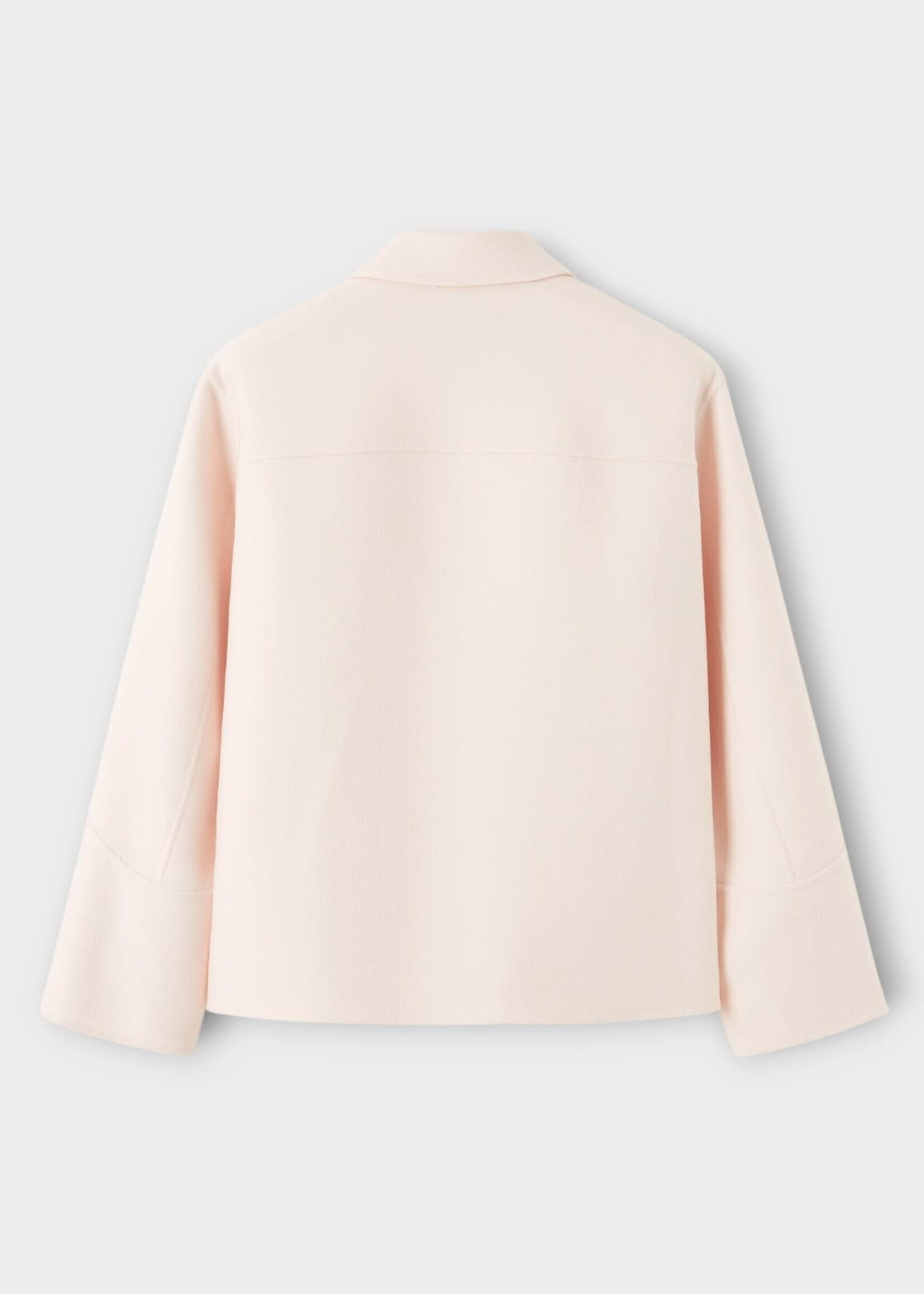 Loro Piana Loro Piana Jacket, Pink, Gatlin Cashmere Collared Buttoned Jacket In Pale Baby Rose w/ Patch Pockets