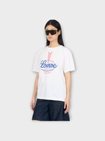 Loewe Loewe T-Shirt, White, Cotton Boxy Asymmetric T-Shirt in White w/ Side Cut Out