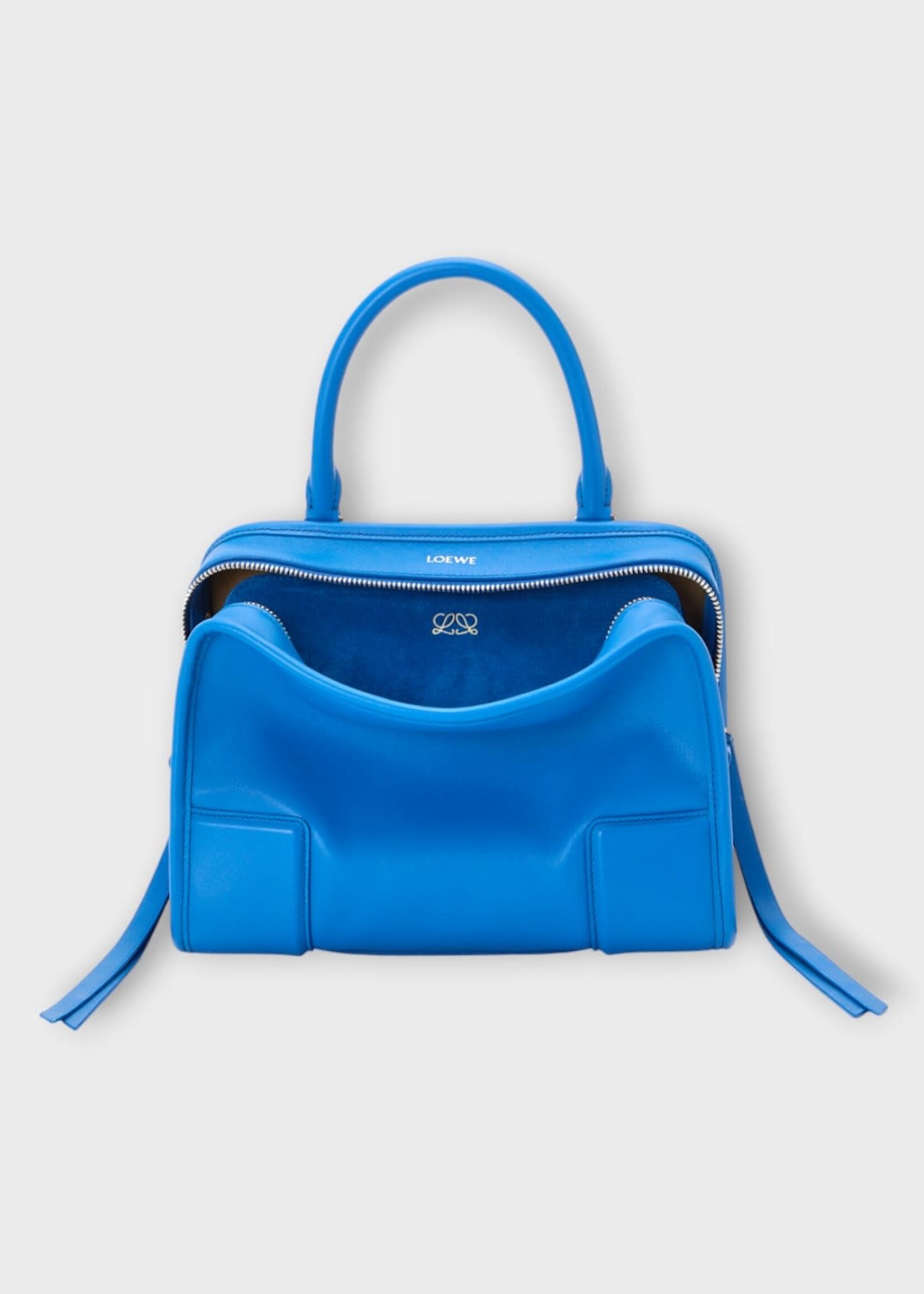 Loewe Loewe Bag, Blue, Amazona 180 Calf Leather Top Handle Small Bag in Royal Azur