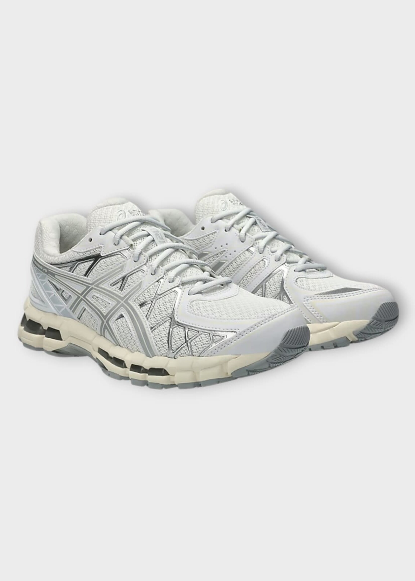 Asics Asics Sneakers, Multi, Gel Kayano 20 Vintage Tech Sneakers in White & Pure Silver