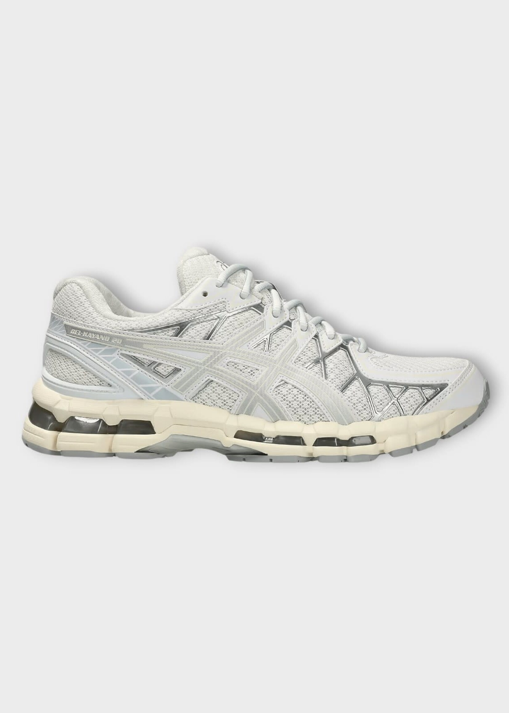 Asics Asics Sneakers, Multi, Gel Kayano 20 Vintage Tech Sneakers in White & Pure Silver