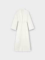 Destree Destree Dress, White, Otani Cotton Belted Embroidered Long Dress in White