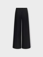 Destree Destree Trousers, Black, Martha Cotton Tailored Wide Legs Pants In Black